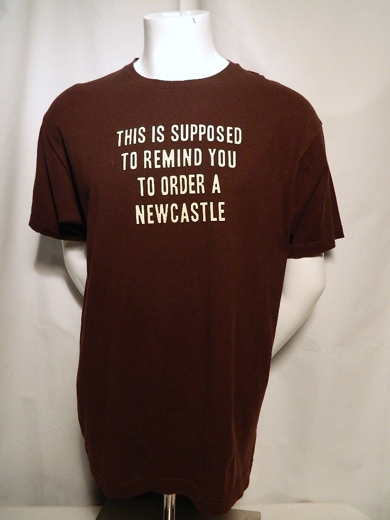 Newcastle Brown Ale Beer United Kingdom England Pub No Bollocks Bar T Shirt XL gallery