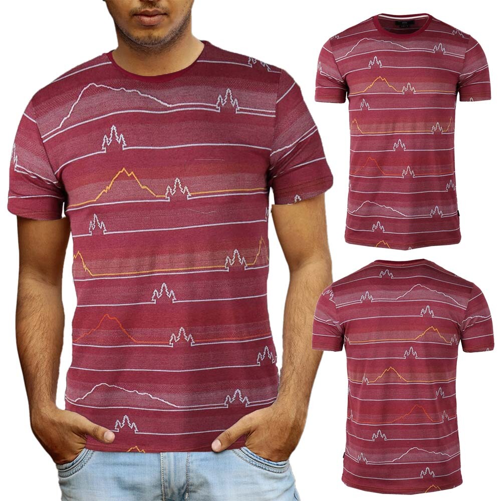 Beautiful Giant Men's Striped Cotton T-shirt Jacquard Regular Outdoor gallery