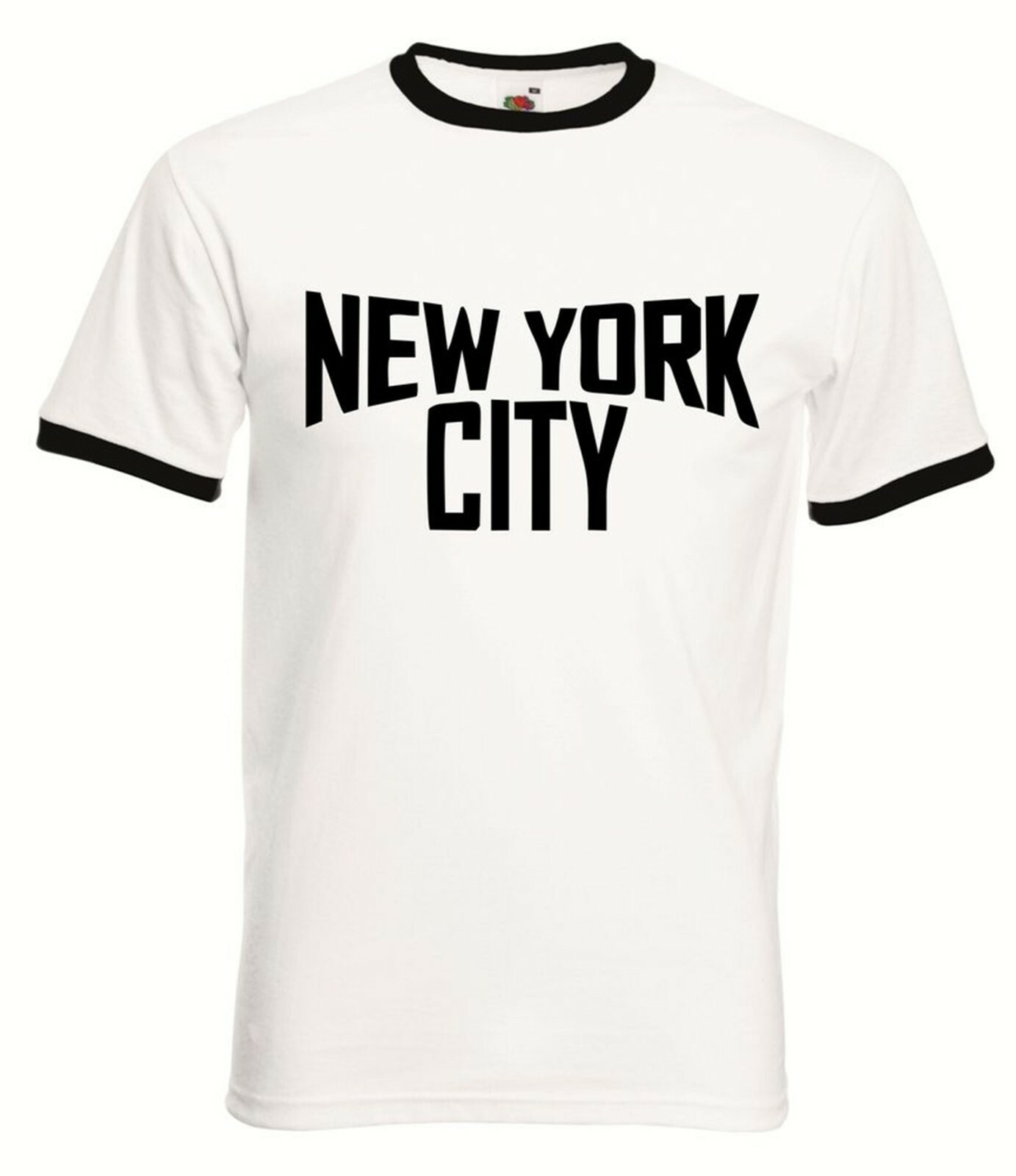 John Lennon Vintage Ringer Black and White New York City T-Shirt The Beatles gallery