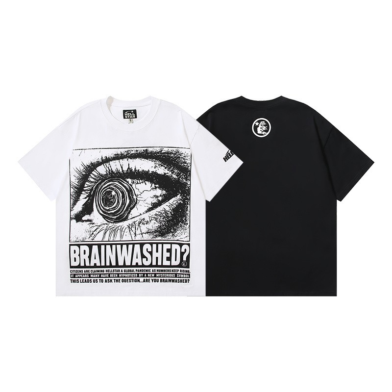 Hellstar Loose Fit High Street Trendy Sports T Shirt for Men and Women gallery