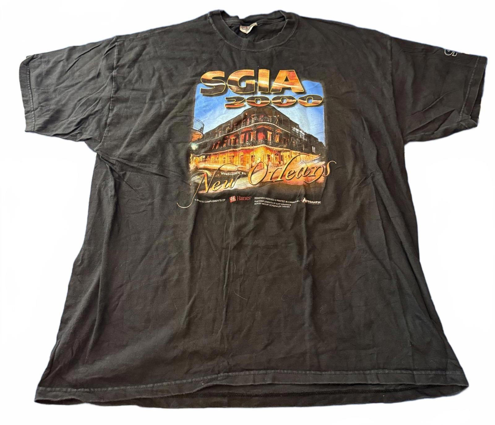Hanes Beefy-T SGIA 2000 New Orleans Graphic Tee XL gallery