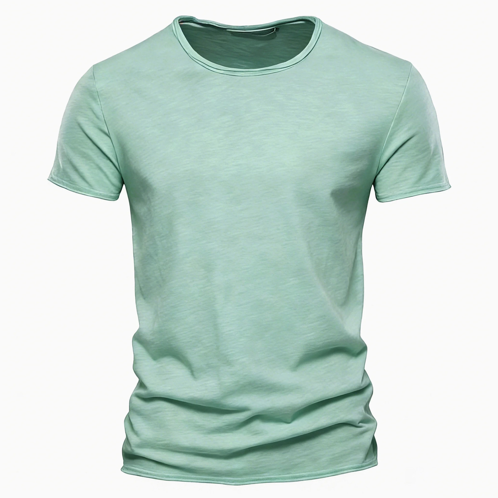 Men Cotton V-Neck Slim Fit T-Shirt Beach Casual Summer Gym Fitness Tee Fun Gift gallery