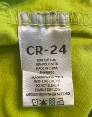 CR-24 Bordo Cromato Beast Embossed Neon Yellow Designer Mens Shirt XL Tiger