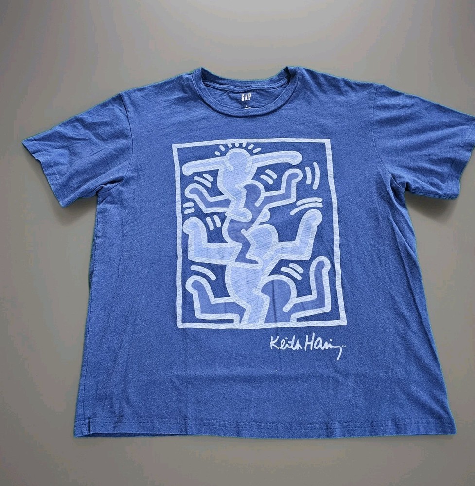 GAP Men’s Large Keith Haring Graphic Short Sleeve T-Shirt
