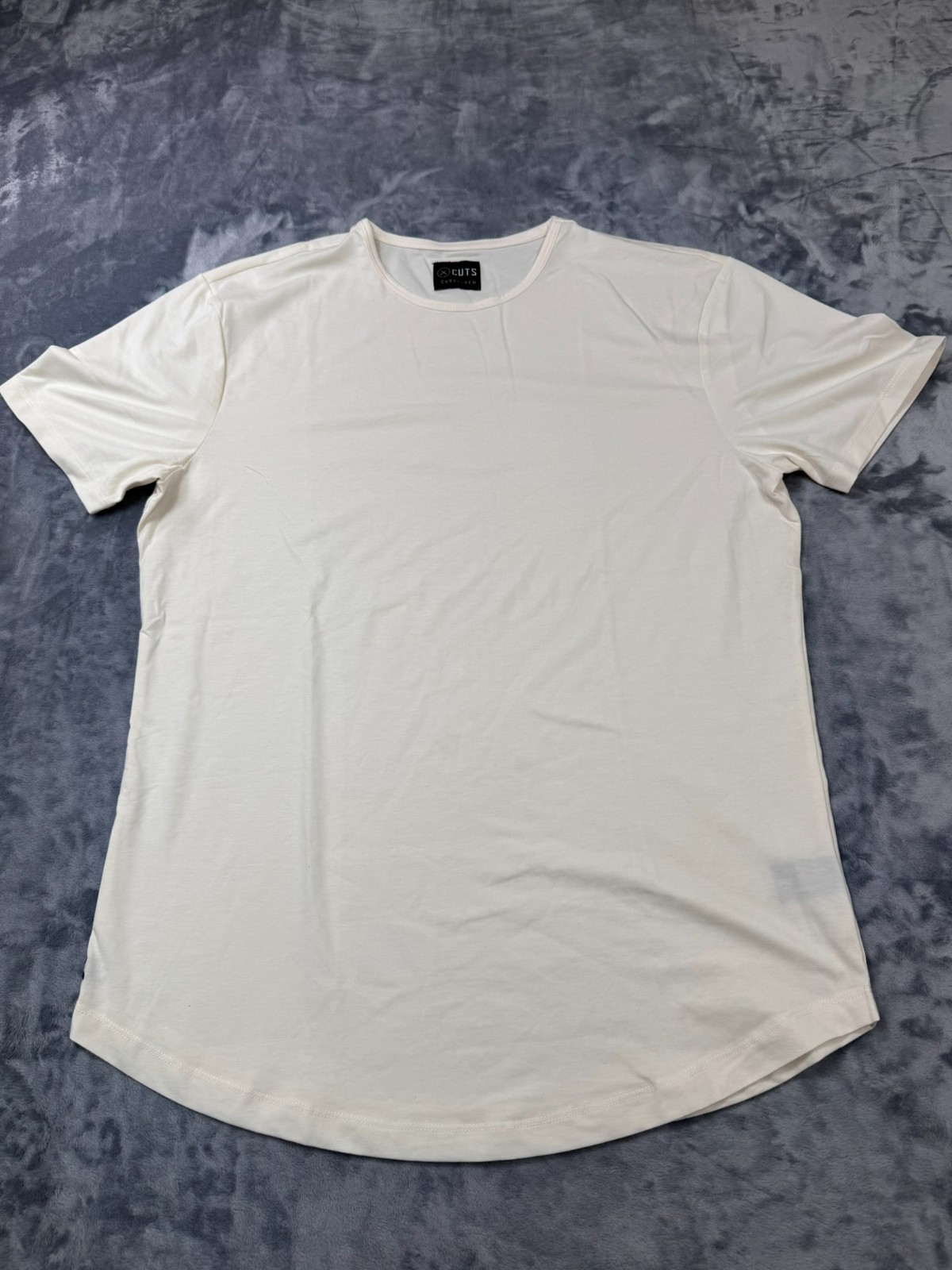 Cuts Clothing Short Sleeve Curve-Hem T-Shirt Mens Extra Large Ivory Pyca Pro gallery