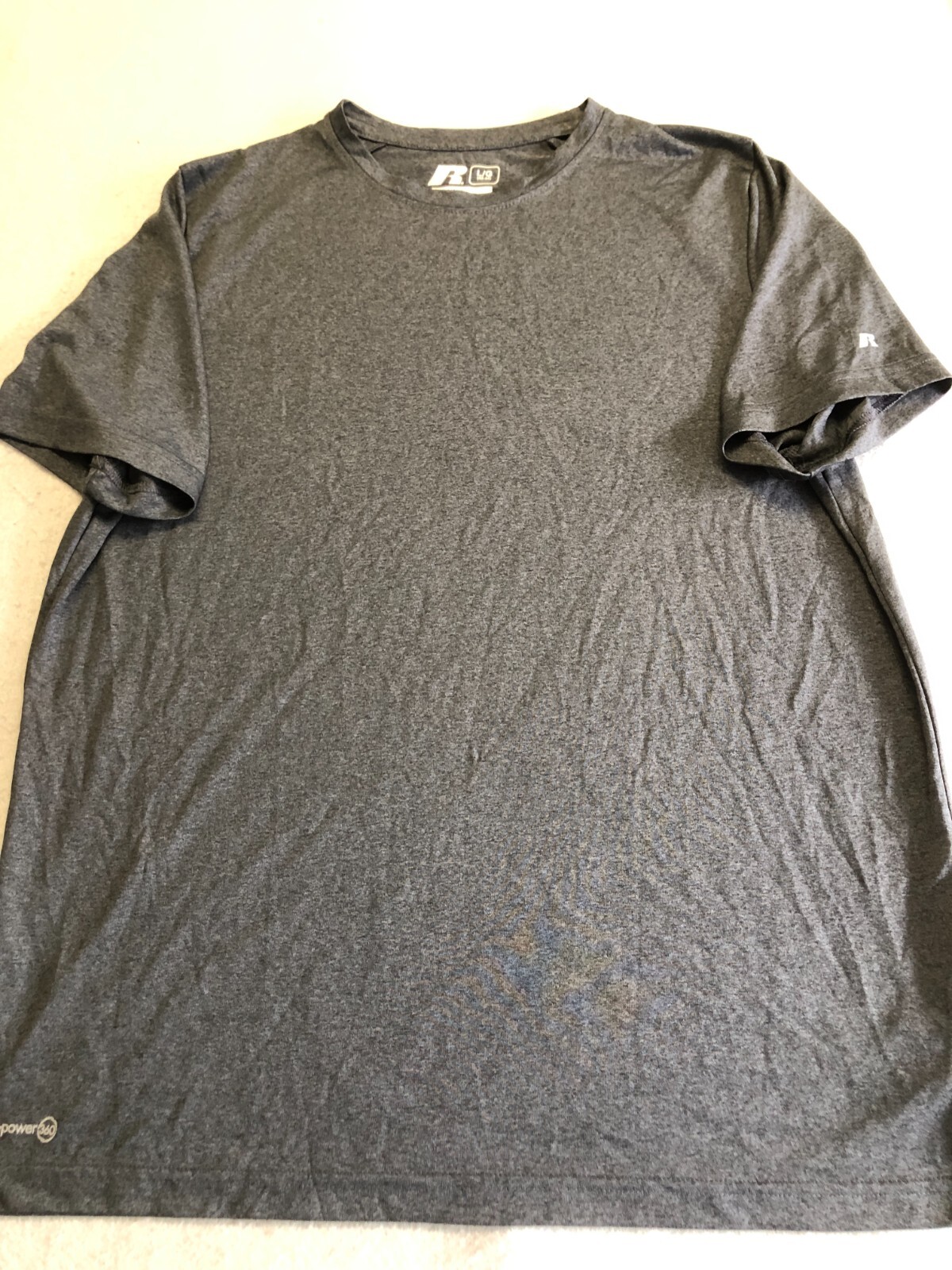Russell Training Fit T-Shirt Men’s Large Gray Activewear Casual Tee