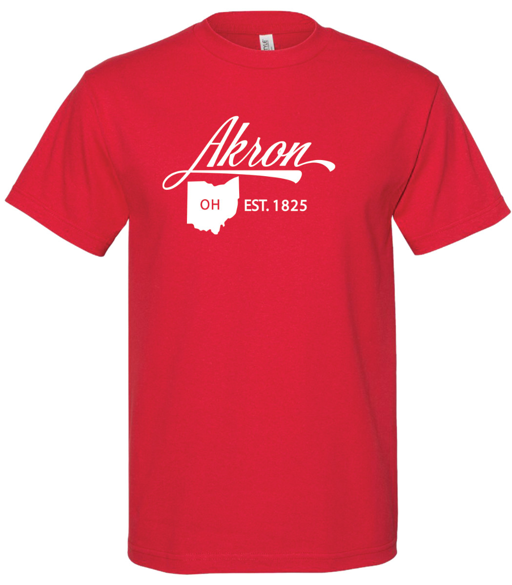 Akron Ohio State T-Shirt Short Sleeve Graphic Tees Unisex Apparel gallery