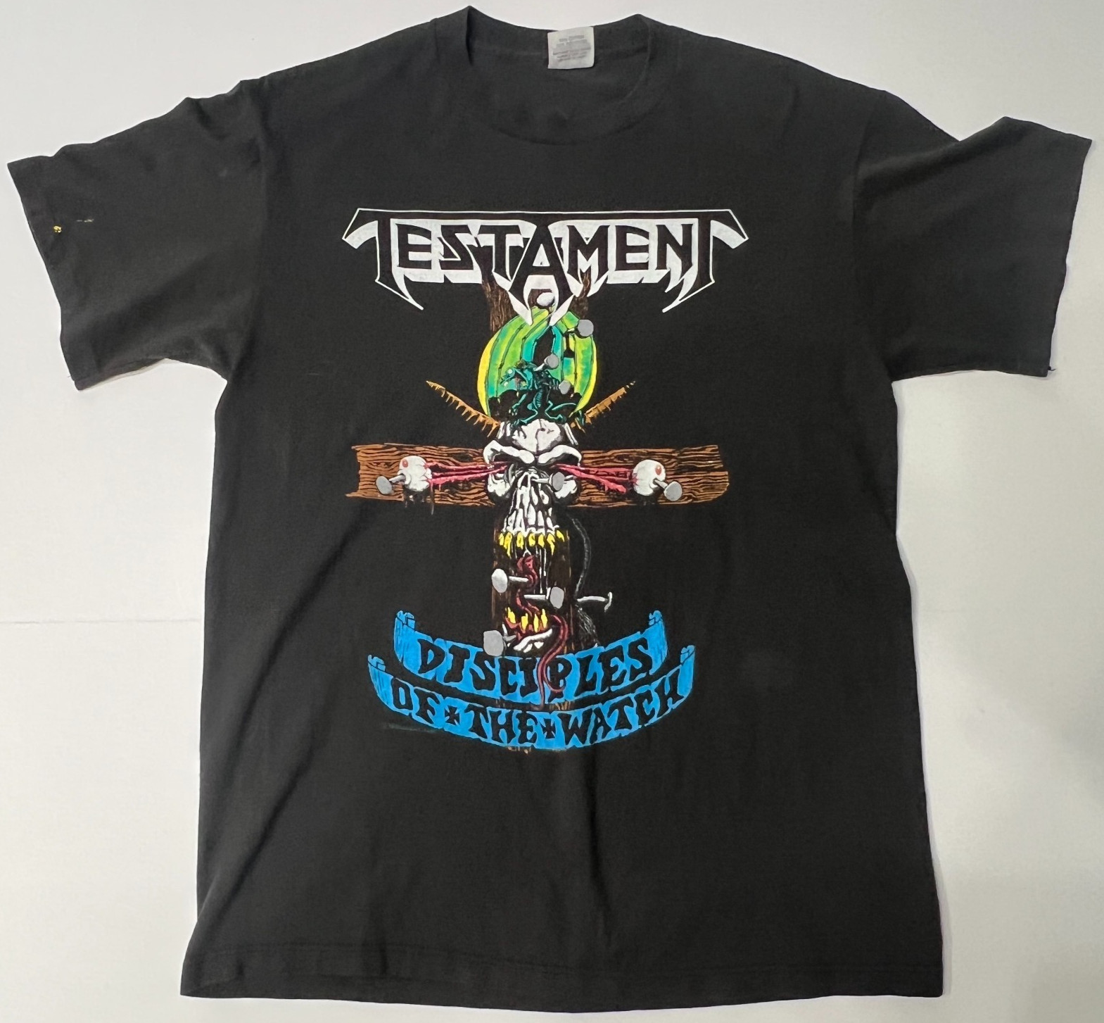 VTG Testament 1988 Disciples of the Watch Shirt Size L Metal Band Tour Rock gallery