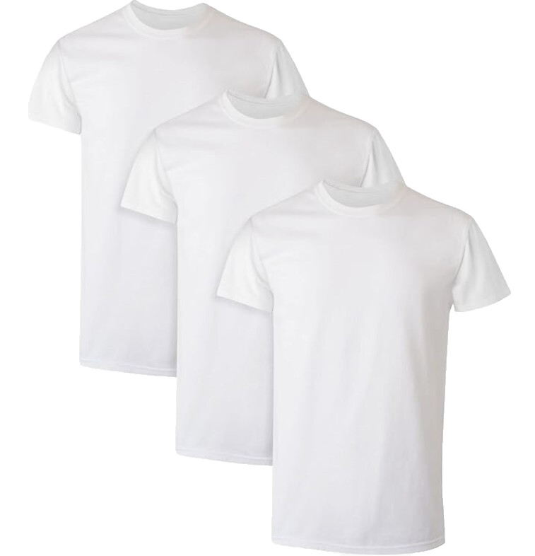 Hanes Men’s Cotton, Moisture-Wicking Crew Tee Undershirts – Pack Of 3 – 2XL