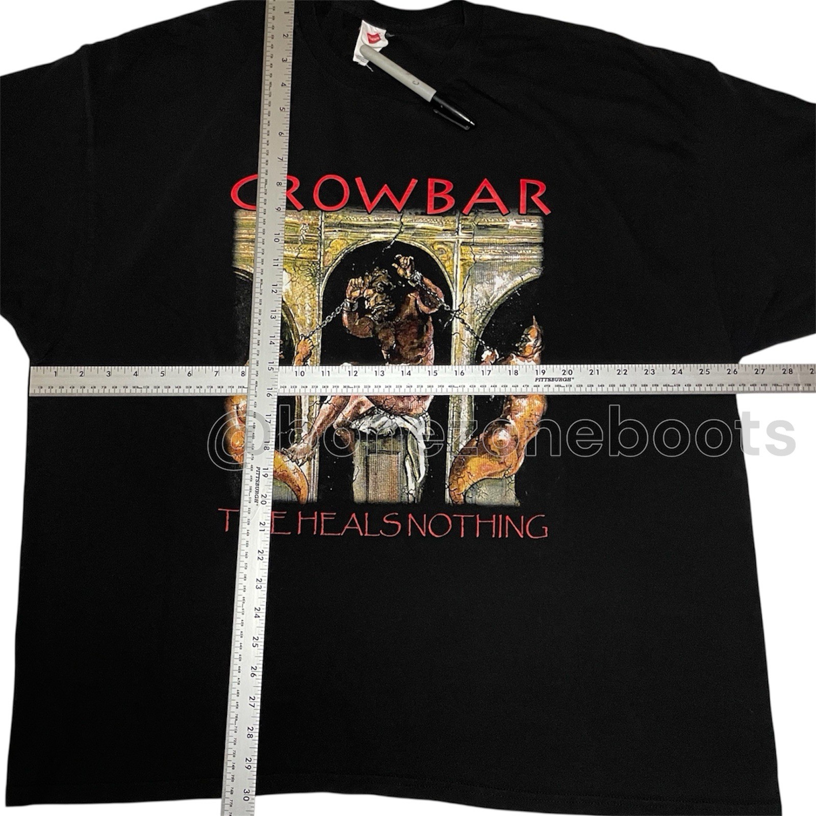 Crowbar shirt NONE F*CKING HEAVIER hardcore sludge metal Down Eyehategod tour 3X gallery
