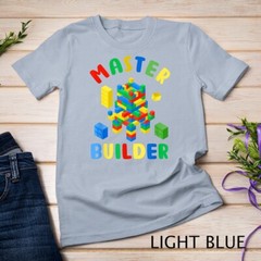 Cool Master Builder Funny Building Blocks For Kids Men Women Unisex T-shirt