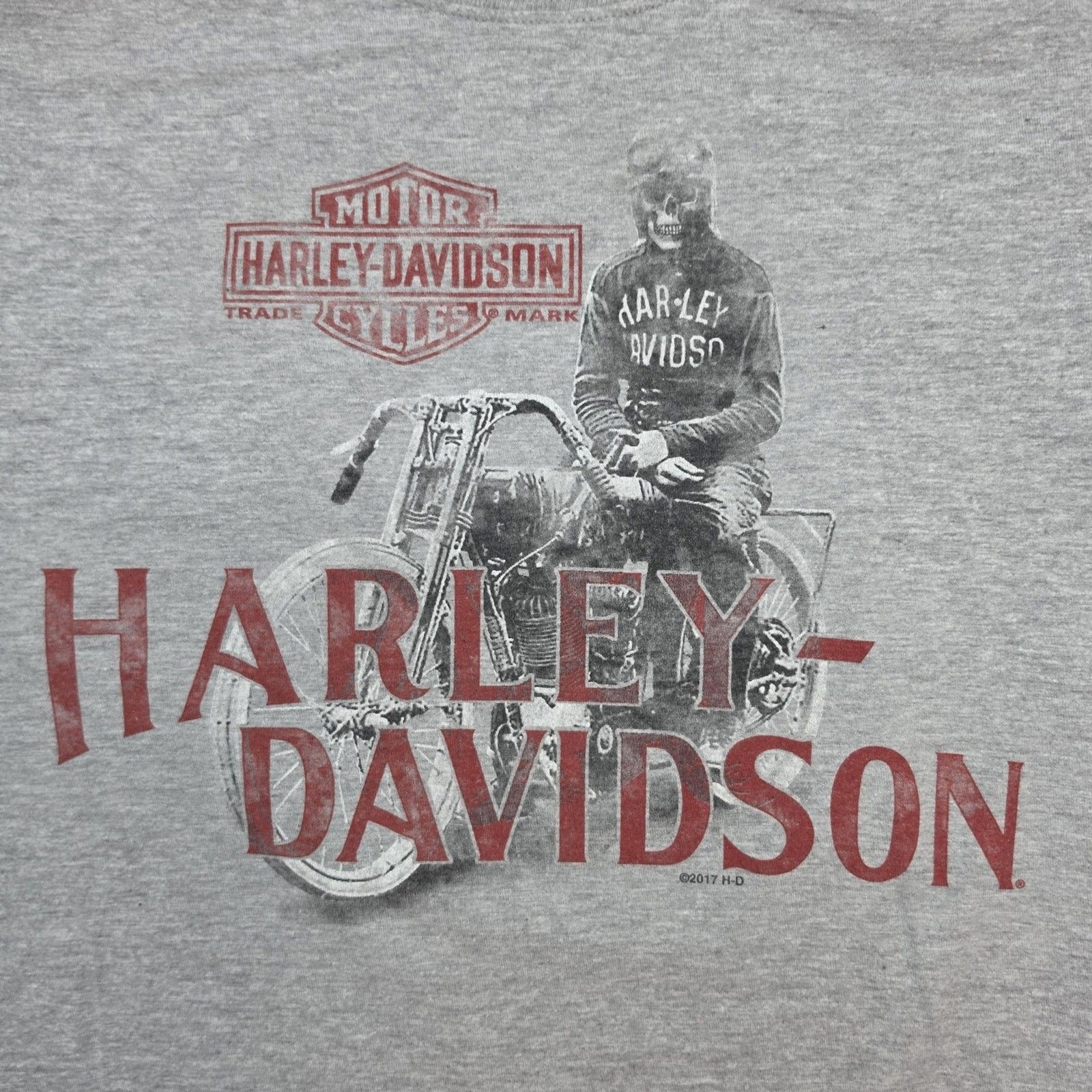 Harley-Davidson Shirt Mens Medium Tall Gray Big Sky Great Falls Montana Biker gallery