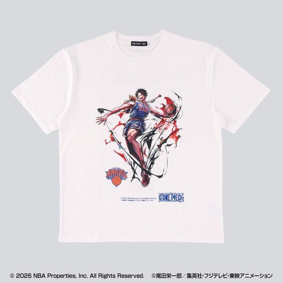 ONE PIECE × NBA T-Shirts ACE×New York KNICKS BLACK、White gallery