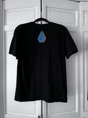 Volcom Stone Men’s Black And Rainbow Colors Graphic T-Shirt-Size XL