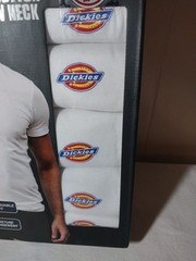 Dickies 5 Pack Undershirts Mens Small White V Neck Flex Fabric Breathable White