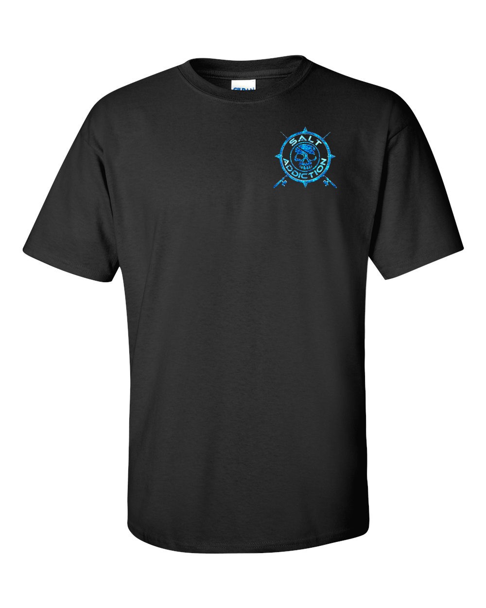 Salt Addiction Nautical compass Logo Fishing Short Sleeve T Shirt Ocean gallery