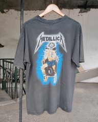 1994 Metallic aaa Ride the lightning Vintage T-Shirt Reprint