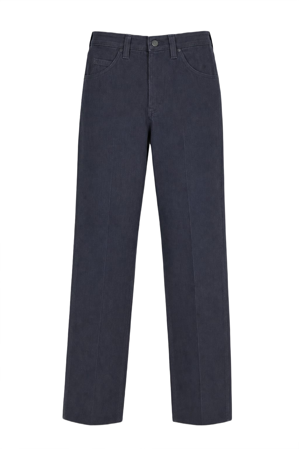 Vintage 2000s Classic Black Cotton Trousers, Unisex Yuppie Style gallery