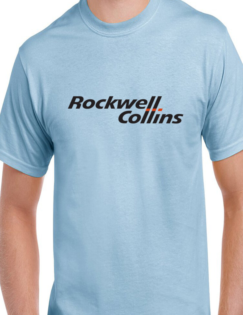 Rockwell Collins Retro T-shirt Defunct Aerospace Developer Company US Fly Tee gallery