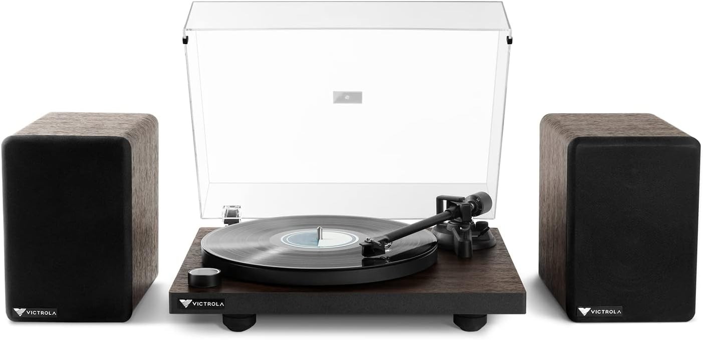 Victrola Premiere T1 Turntable System(with M1 Speakers) Expresso (Used) #b