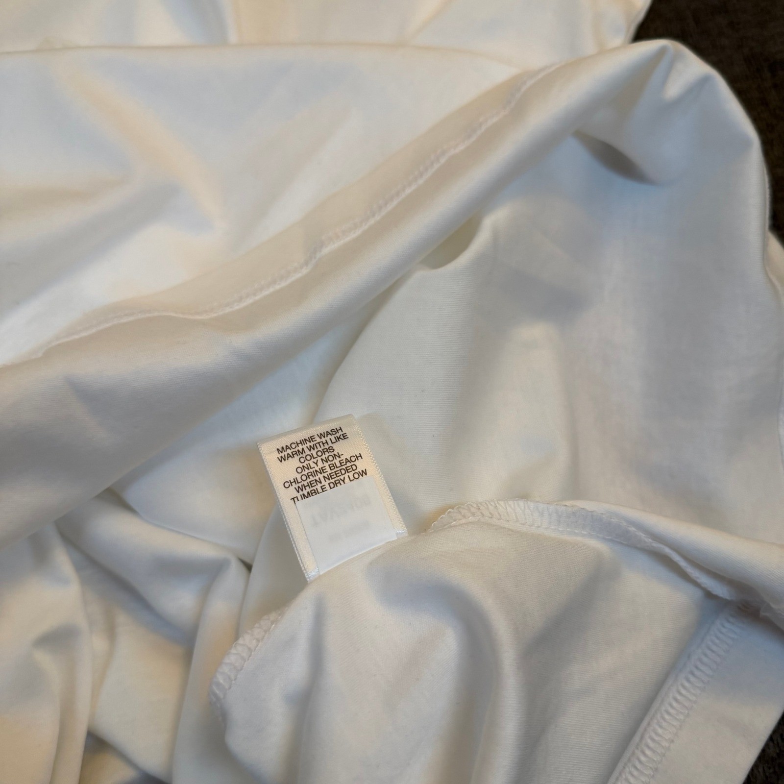 Murano Liquid Luxury Mock Neck Shirt Mens 4XB White Big and Tall Cotton gallery
