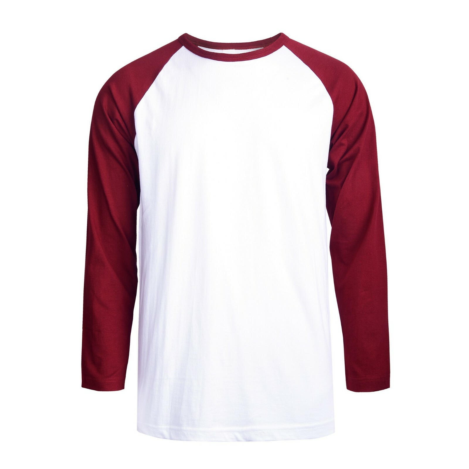 Men Baseball T-Shirt 100% Cotton Long Sleeve Soft Breathable Raglan Jersey S-3XL gallery