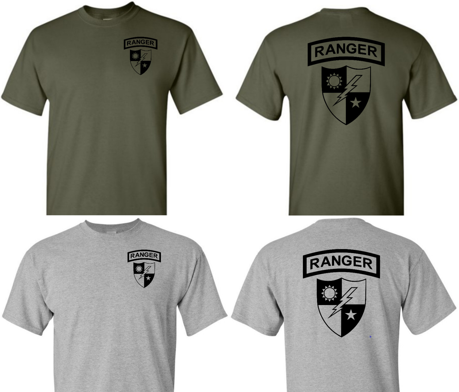 US Army Ranger DUI Shirt, ARMY Ranger Performance shirt, 75th Ranger Regiment gallery