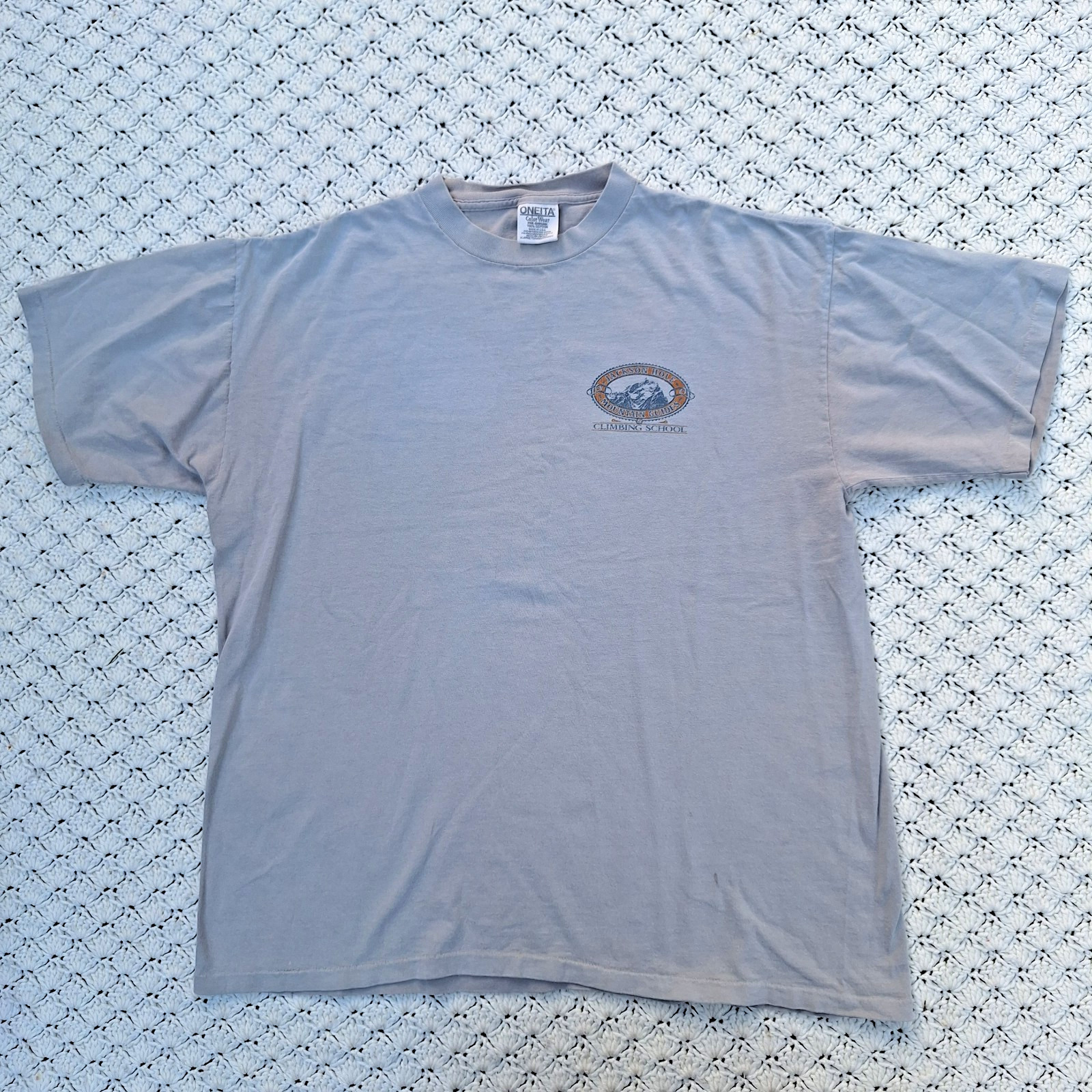 Vtg Jackson Hole Mountain Guides Training School Graphic Outdoor T Shirt - XL gallery