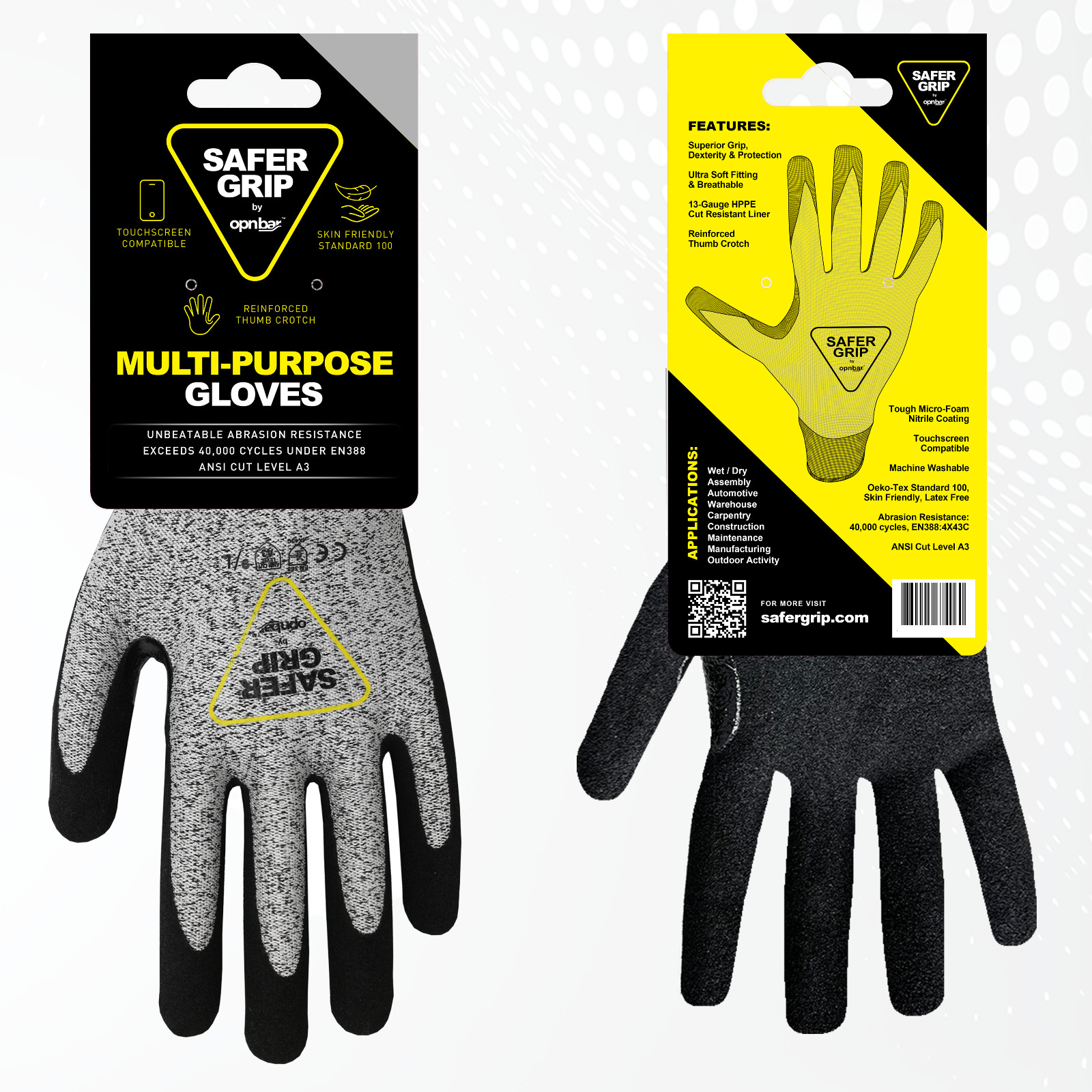 Gardening Gloves with Touchscreen – A3 Cut Resistant w Touchscreen (2 Pack)