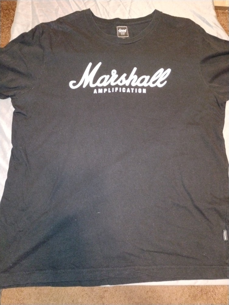 Marshall Amplification Black T-Shirt XL Guitar Amps Official Merch