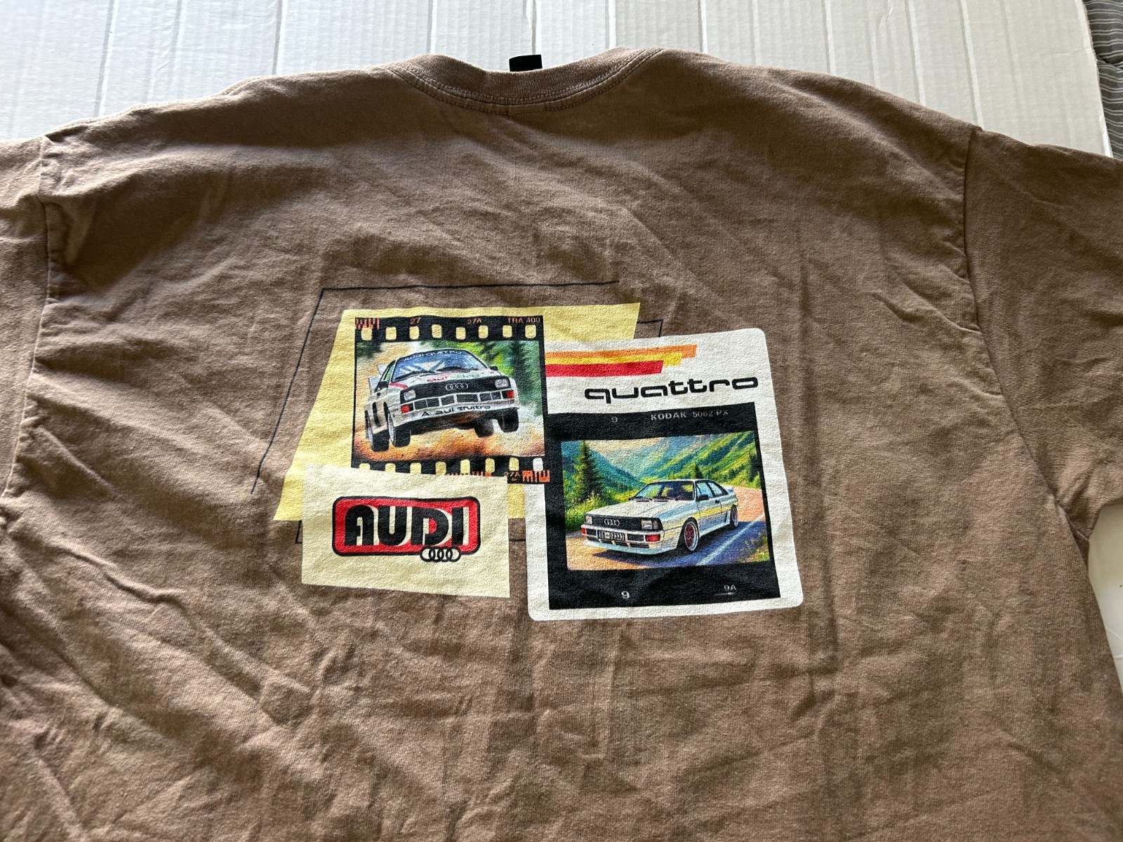 AUDI QUATTRO MZM SIZE XL BRN SHORT SLEEVE T-SHIRT. SEE DESCRIPTION gallery