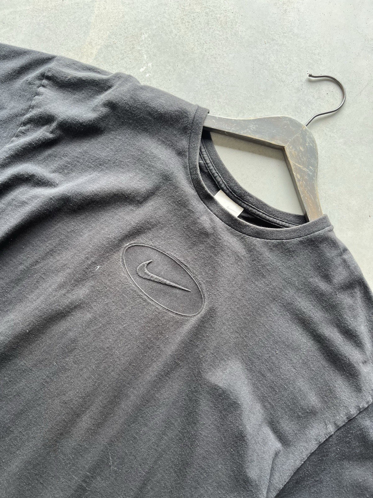 Vintage 2000s Nike Gray Tag Embroidered Swoosh Heather Shirt Xxl gallery