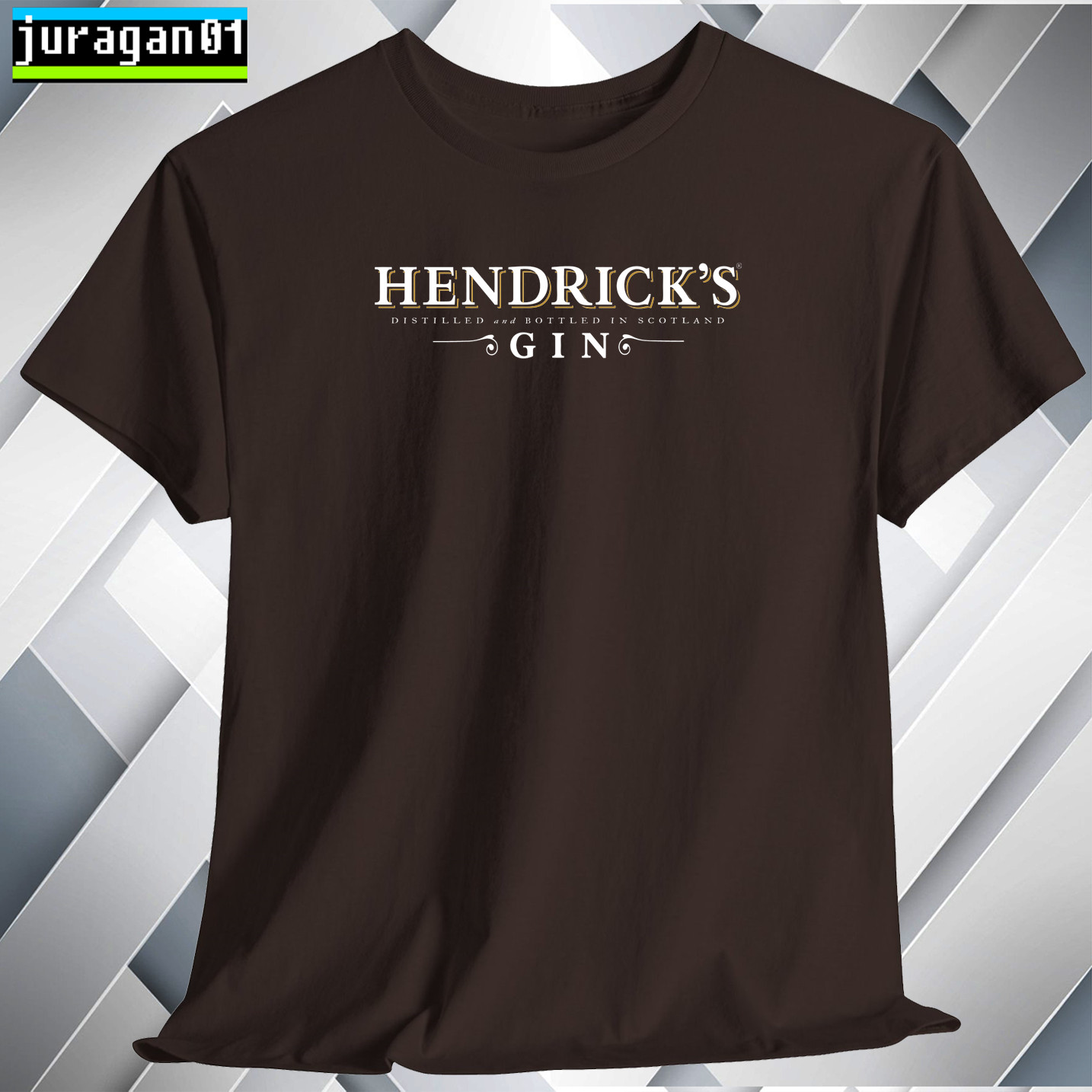 Hendrick's Gin Cocktails Log T-Shirt Black Navy White Grey Red Orange Size S-5XL gallery