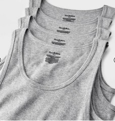Men’s Tank Top – Goodfellow & Co Heathered Gray Size S 34/36 4 Pack Seam-free