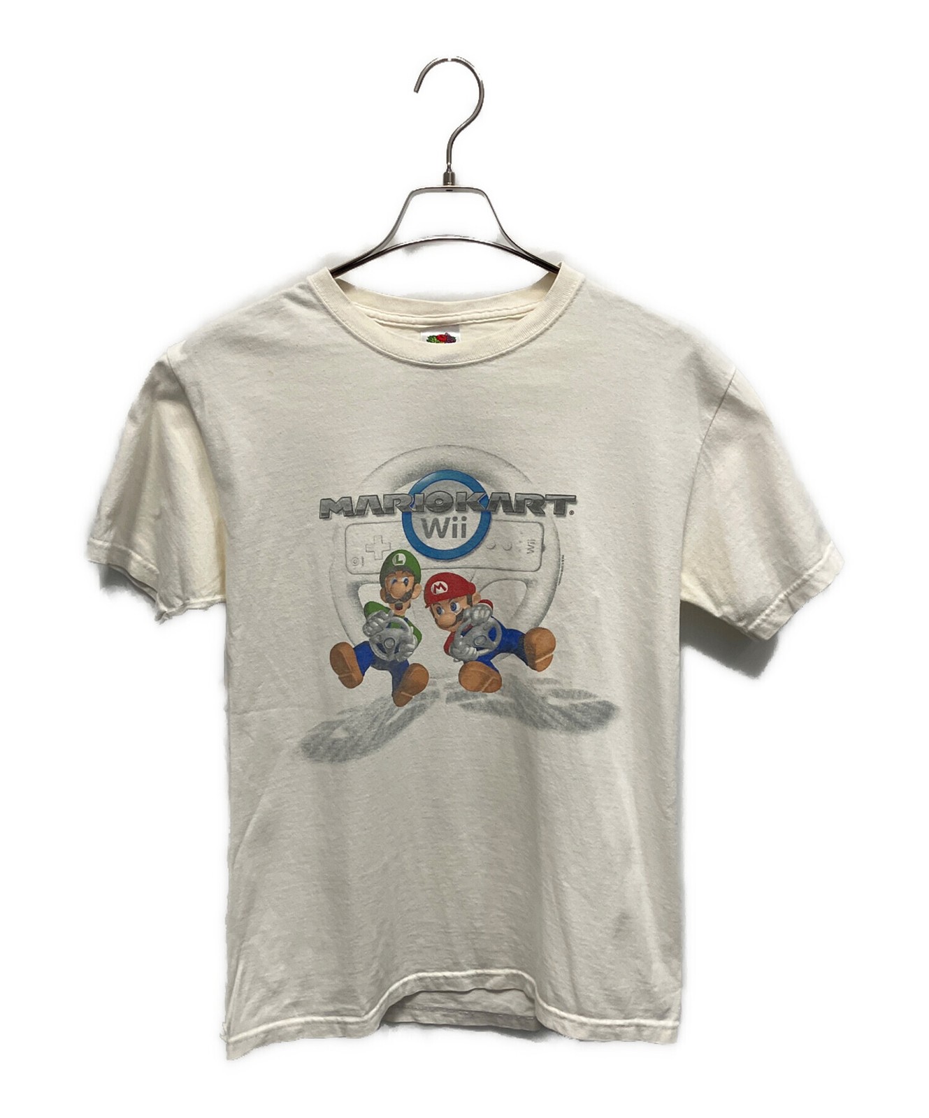 FRUIT OF THE LOOM / (Fruit of the Loom) 00s Mario Kart Short-Sleeve T-Shirt/ Whi