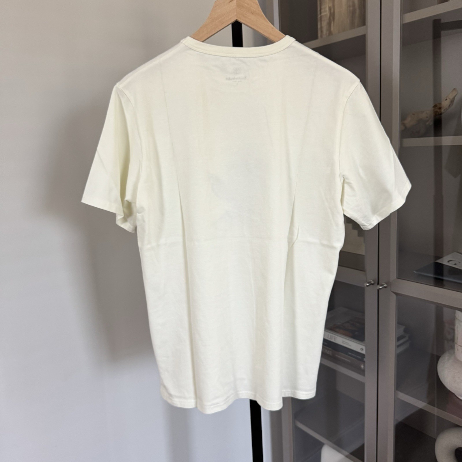 Knickerbocker Ladder Rib Tank Scoop Neck Milk Ivory Cotton T-Shirt XXL 2XL NEW gallery