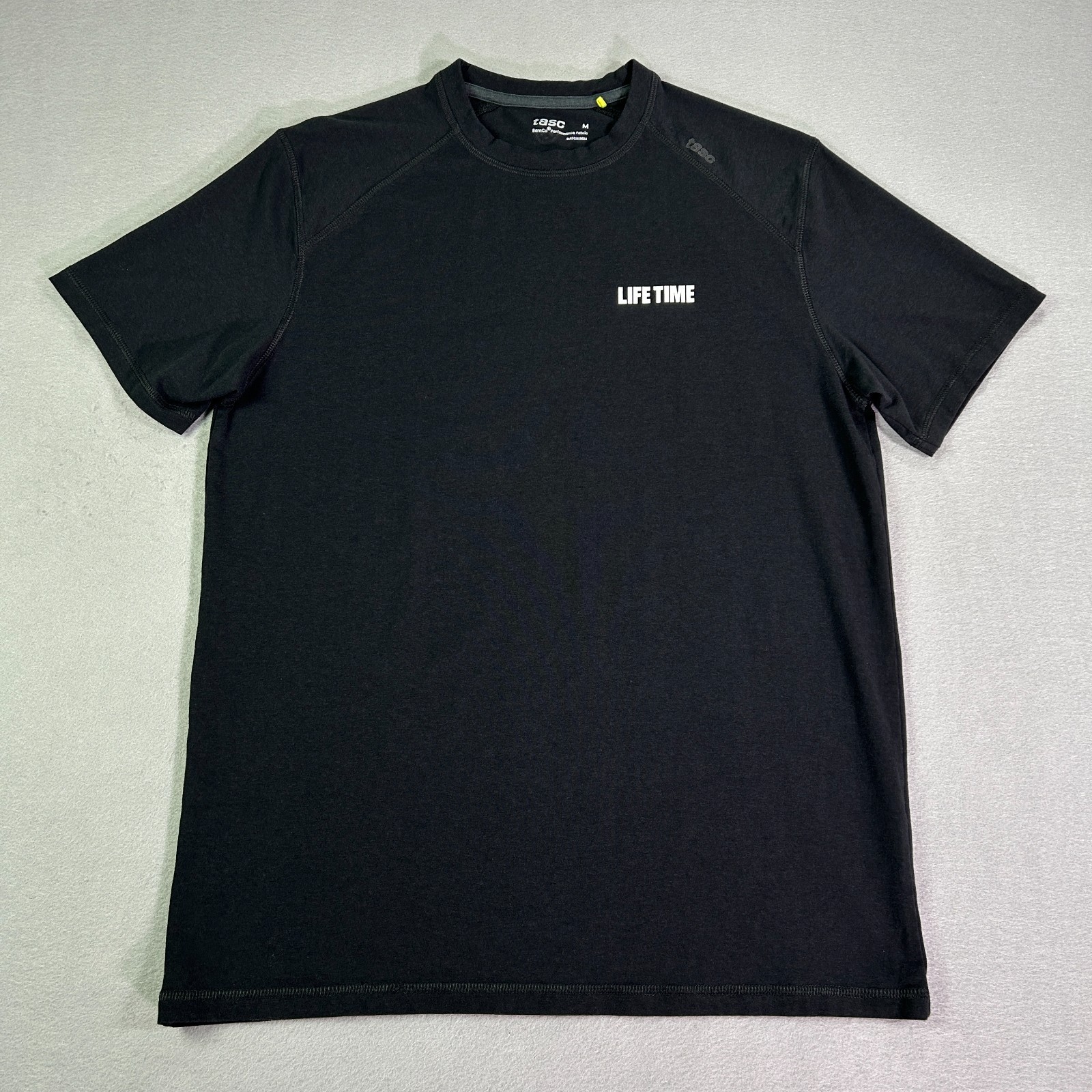 Tasc Performance Men's T-shirt Medium M Black Bamboo Short Sleeve Crew Bamco gallery