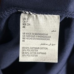 Alfani Mens Navy Blue Stretch Supima Cotton Blend Crew Neck T-Shirt Size Small