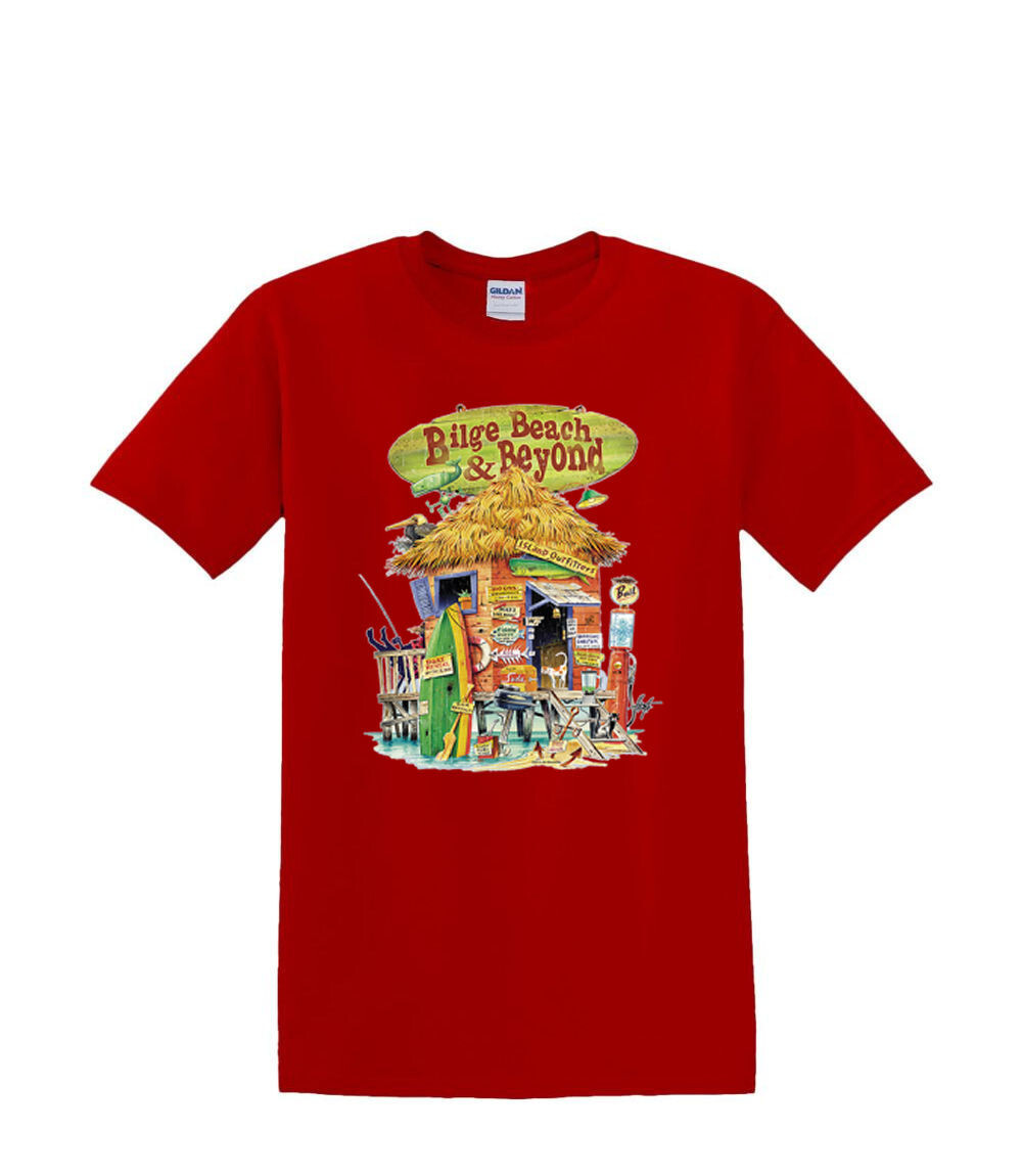 T-Shirt S to 2XL 3XL -BILGE BEACH bar resort tropical sand fun adult gallery