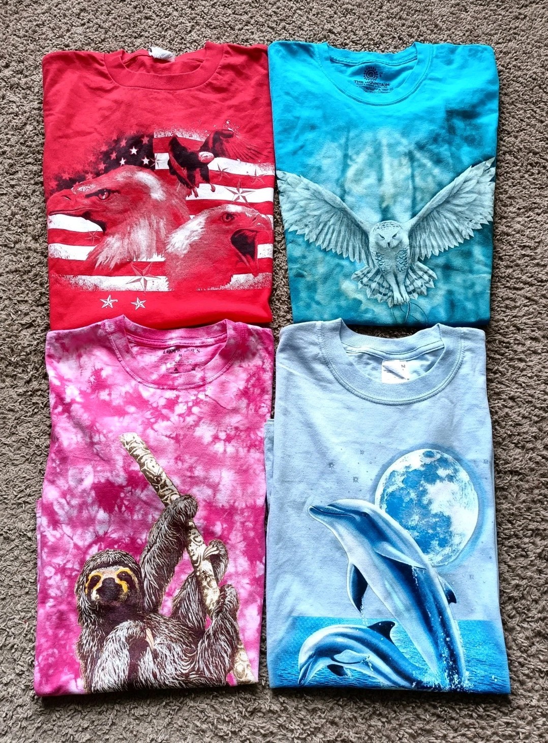 Y2K Animal T-Shirt Bundle Graphic Print Lot Of 4 gallery