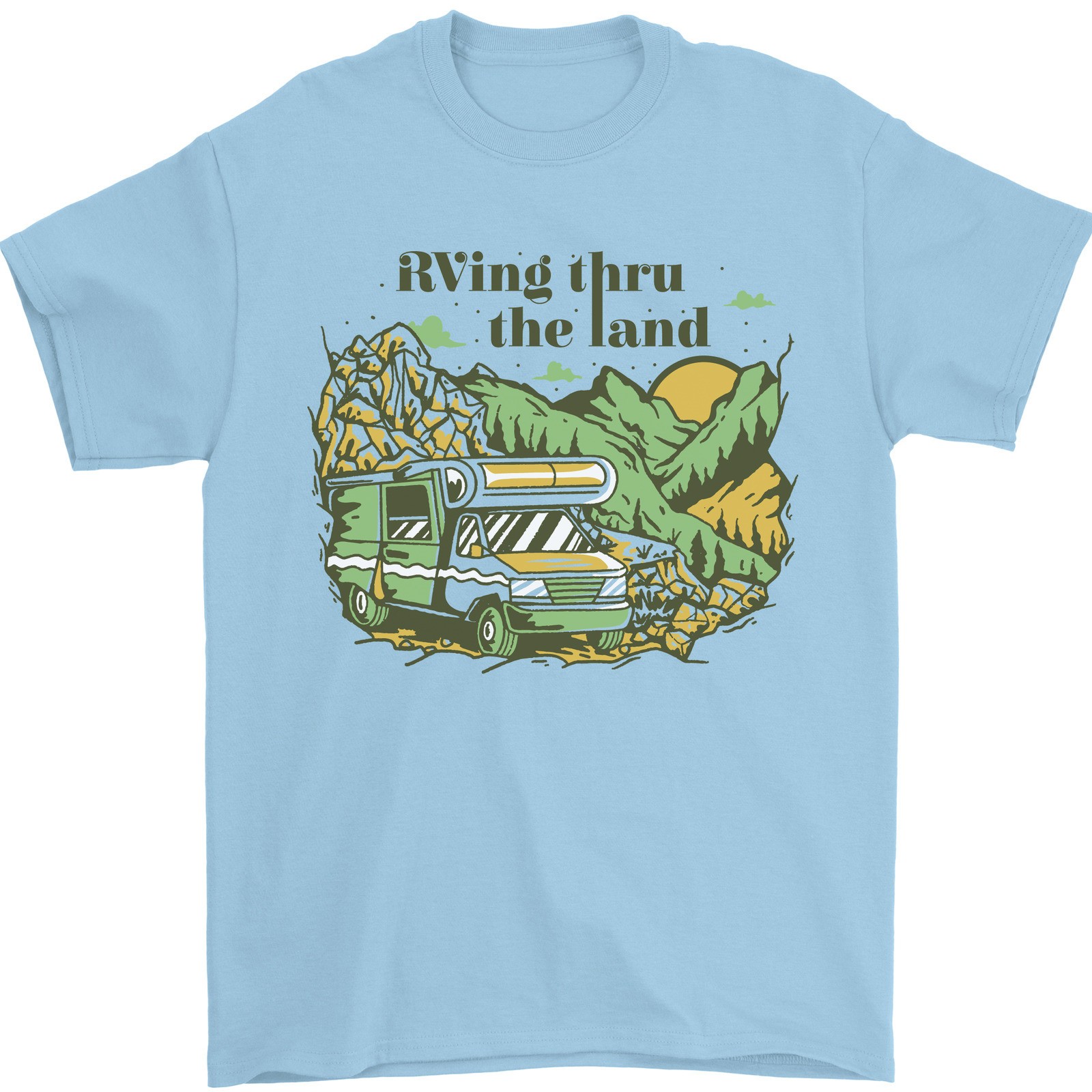 RVing Thru the Land RV Motorhome Camping Mens T-Shirt 100% Cotton gallery