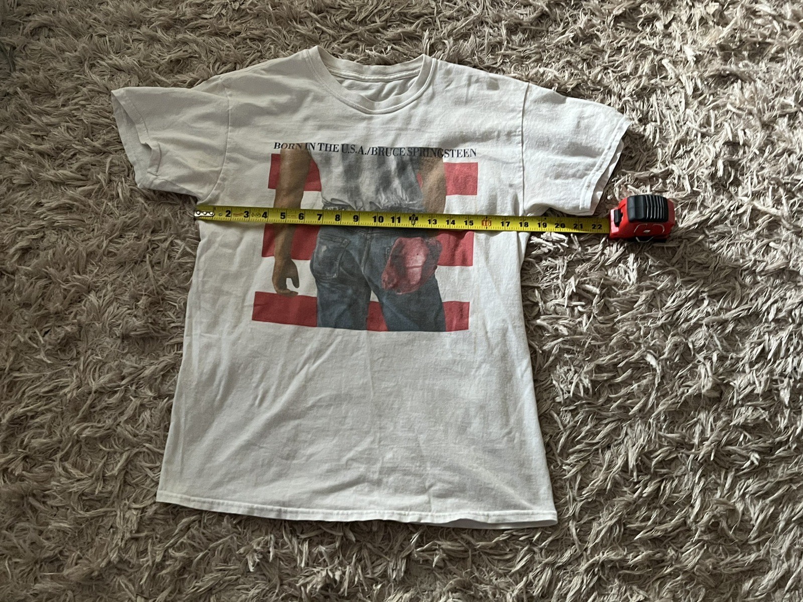 Bruce Springsteen Born In the USA Rock T-shirt Shirt sz M/L see measurements gallery