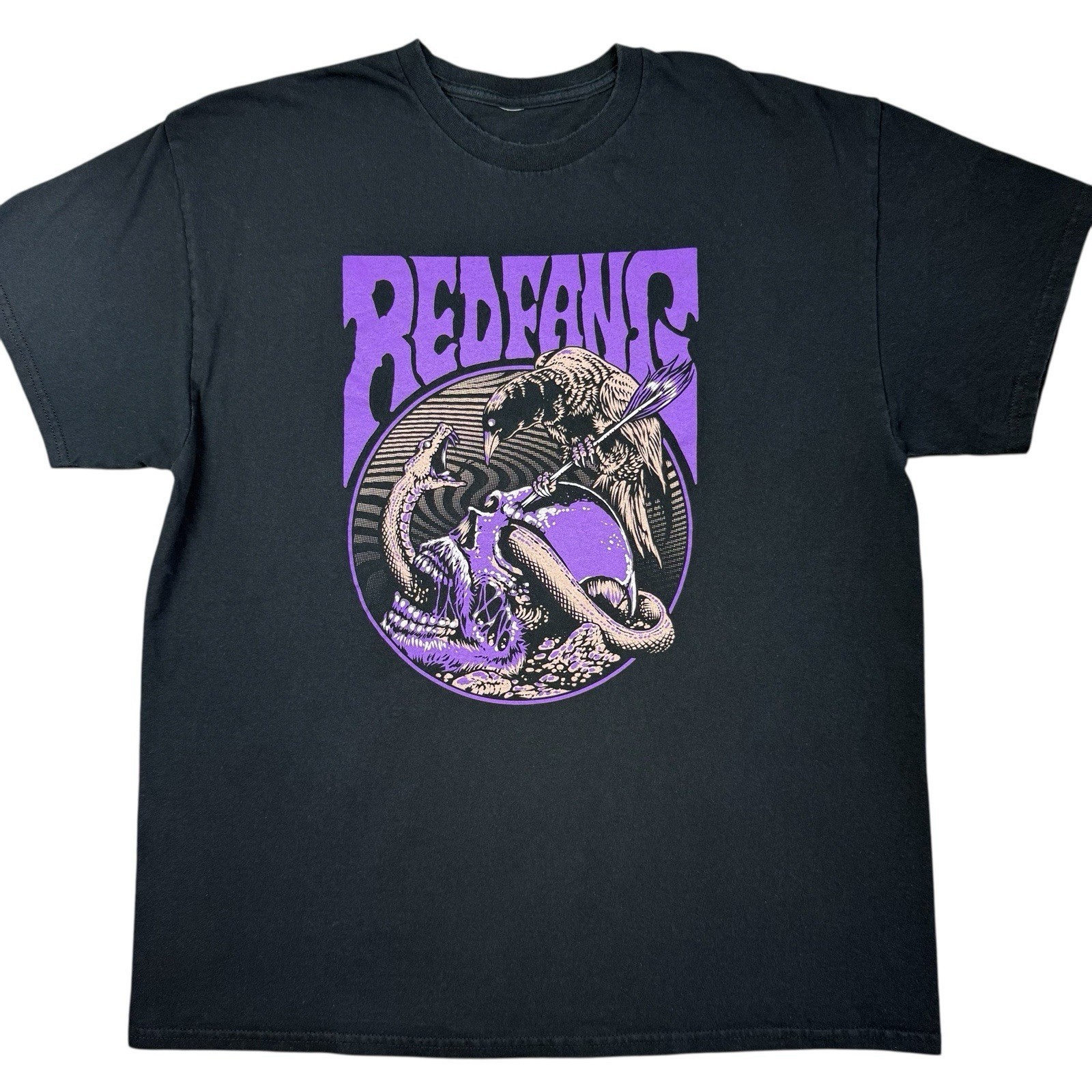 Vtg Red Fang Rock Band Stoner Sludge Snake T-shirt SA326 FREE SHIPPING