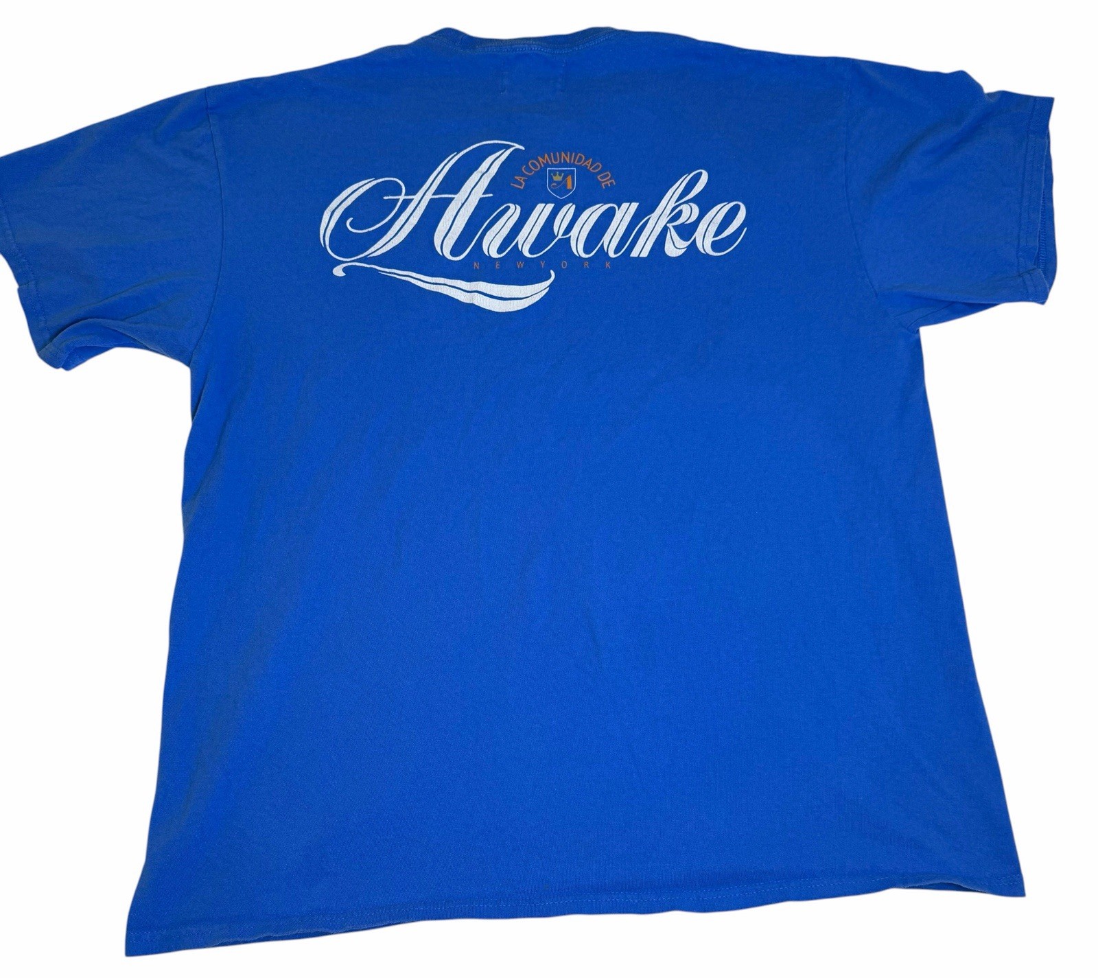 Awake NY Comunidad Logo T-Shirt Blue Men's Size XL Streetwear Tee gallery