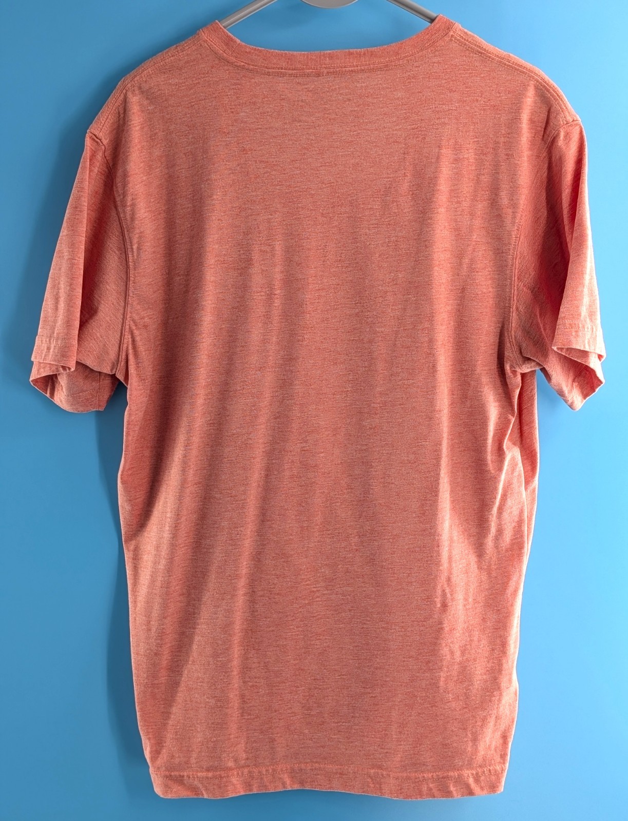 Eddie Bauer Men's Short Slv. Legend Wash T-shirt Coral Heather Size Med. EUC gallery