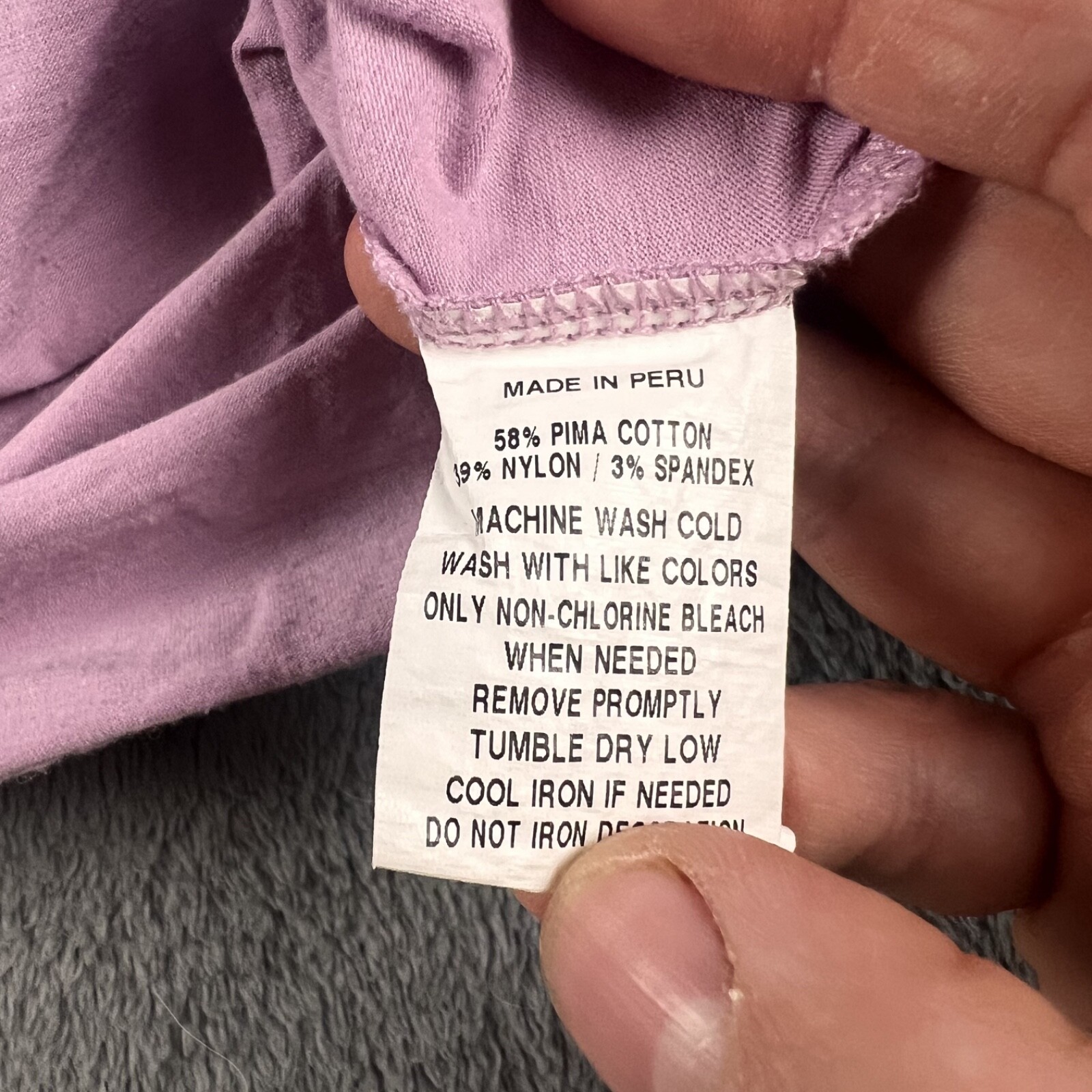 Greyson T Shirt Mens Medium Purple Performance Pima Cotton Nylon Blend Stretch gallery