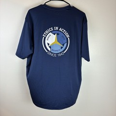 The Citadel Navy Blue Tee A4 Brand Lightweight Stretch Polyester Size Large