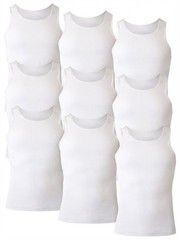 Hanes Men’s 2X-Large Tagless Tank Tops – 9 Pack (3x 3-Pack) Factory Imperfect