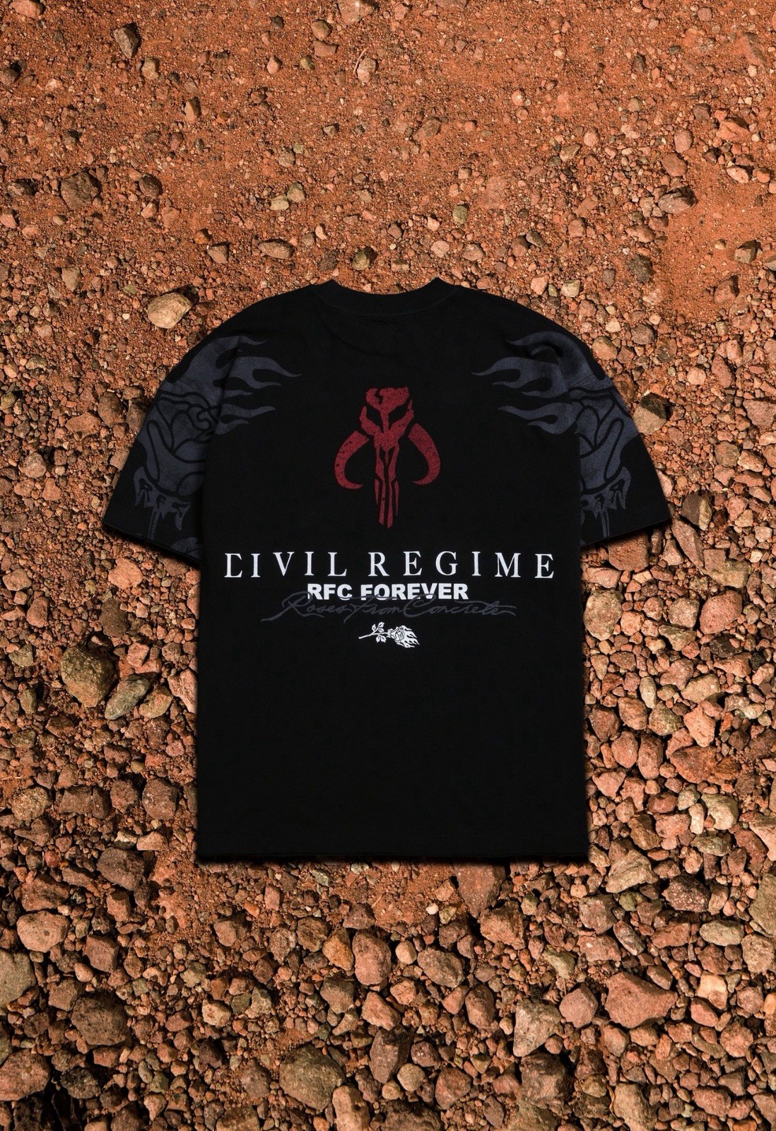 Civil Regime Boba Fett Graphic Print Black Cotton Crew Neck T-Shirt Size M gallery