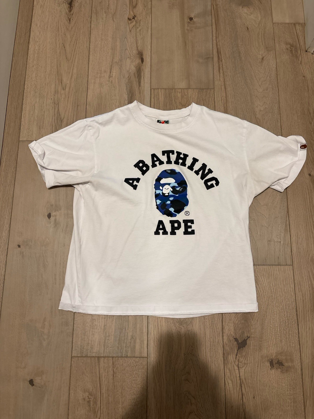 BAPE White T Blue Camo Graphic Size Xl (Fits More Like A Medium) gallery